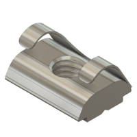 MODULAR SOLUTIONS ZINC PLATED FASTENER M6 SQUARE NUT 30 W/POSITION FIX